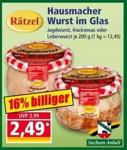Norma Hausmacher Wurst im Glas Angebot