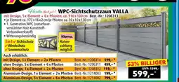 Norma WPC-Sichtschutzzaun VALLA Angebot