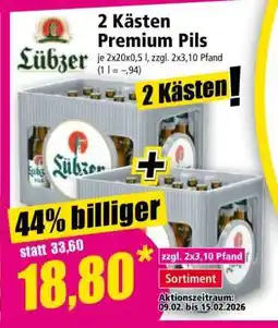 Norma 2 Kästen Premium Pils Angebot
