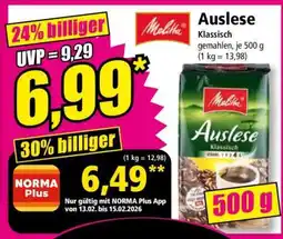 Norma Melitta Auslese Angebot