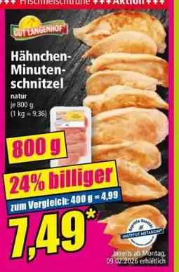 Norma Hähnchen-Minuten-schnitzel Angebot