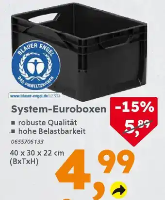 Globus Baumarkt System-Euroboxen Angebot