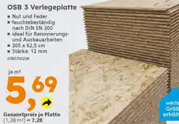 Globus Baumarkt OSB 3 Verlegeplatte Angebot