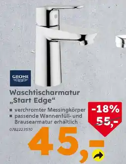 Globus Baumarkt GROHE Waschtischarmatur ,,Start Edge" Angebot