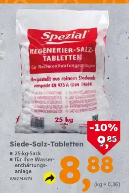 Globus Baumarkt Spezial Siede-Salz-Tabletten Angebot