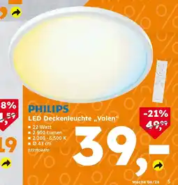 Globus Baumarkt PHILIPS LED Deckenleuchte ,,Valen❝ Angebot