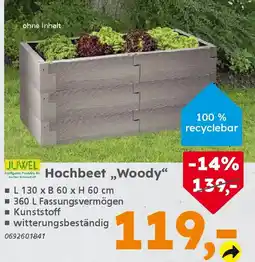 Globus Baumarkt JUWEL Hochbeet,,Woody" Angebot