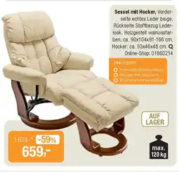 Opti Wohnwelt Sessel mit Hocker Angebot
