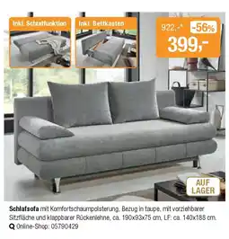 Opti Wohnwelt Schlafsofa Angebot