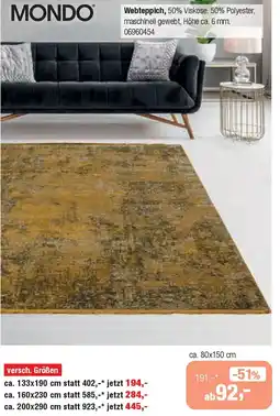 Opti Wohnwelt MONDO Webteppich Angebot