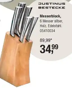 Opti Wohnwelt JUSTINUS BESTECKE Messerblock Angebot