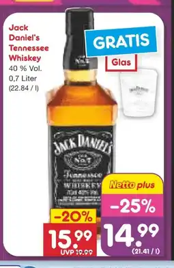 Netto Marken-Discount Jack Daniel's Old Tennessee Whiskey N7 Angebot