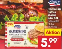 Netto Marken-Discount American Style Hamburger Patties XXL Angebot