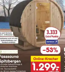 Netto Marken-Discount Artsauna Fasssauna Spitzbergen Angebot