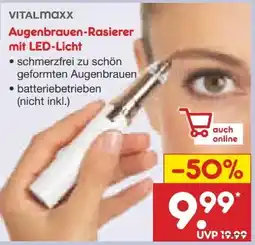 Netto Marken-Discount Vitalmaxx Augenbrauen-Rasierer Angebot