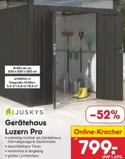 Netto Marken-Discount Juskys Gerätehaus Luzern Pro Angebot