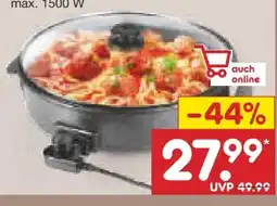 Netto Marken-Discount Gourmetmaxx Elektrische Partypfanne Angebot