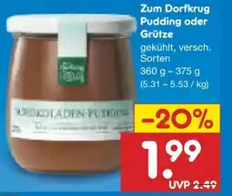 Netto Marken-Discount Zum Dorfkrug Pudding Angebot