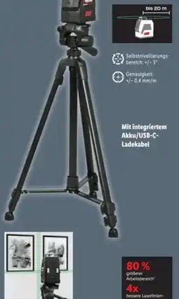 Lidl Parkside Performance Akku-Kreuzlinienlaser 360 Grad PKLLP B3 Angebot