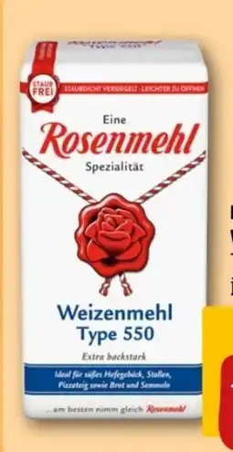 REWE Center Rosenmehl Weizenmehl Angebot