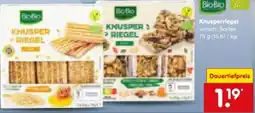 Netto Marken-Discount BioBio Bio-Knusperriegel Angebot