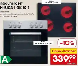 Netto Marken-Discount PKM Einbauherdset Edelstahl KH-BIC3-I GK IX-2 Angebot
