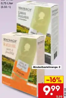 Netto Marken-Discount Maybach Süss & Fruchtig Riesling Angebot