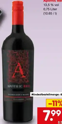 Netto Marken-Discount Apothic Wines Red Angebot