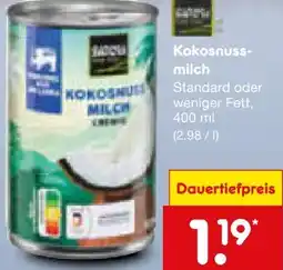 Netto Marken-Discount Satori Kokosnussmilch Angebot