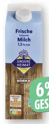 Edeka Unsere Heimat Echt & Gut frische Milch Angebot