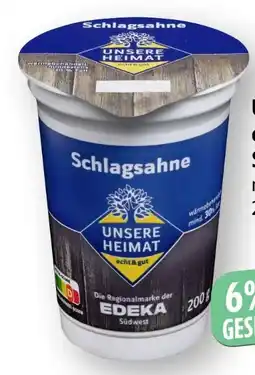 Edeka Unsere Heimat Echt & Gut Schlagsahne Angebot