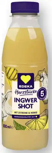Scheck-in-Center Edeka Herzstücke Ingwer Shot Zitrone & Honig XXL Angebot