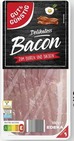 Scheck-in-Center Gut & Günstig Bacon Angebot