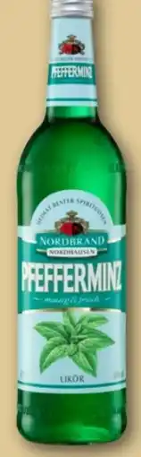 REWE Nordbrand Nordhausen Pfefferminzlikör Angebot