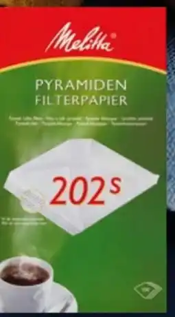 Handelshof Melitta Pyramiden-Filterpapier 202 Angebot