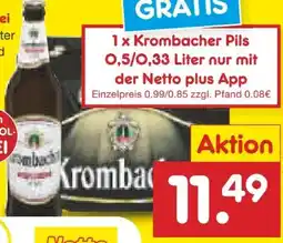 Netto Marken-Discount Krombacher Bier Angebot