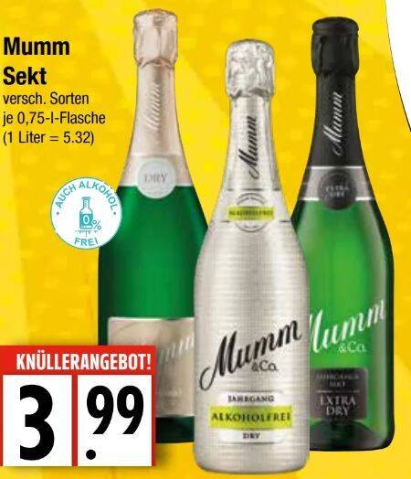 Erstaunlich Mumm Sekt Angebot Edeka Fotos