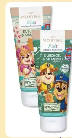 Budni Mabyen Kids 3in1 Duschgel & Shampoo Spülung Angebot