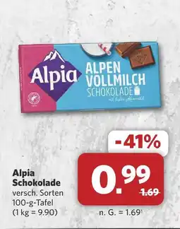 Combi Alpia alpen vollmilch schokolade Angebot