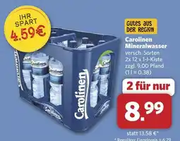 Combi Carolinen mineralwasser Angebot