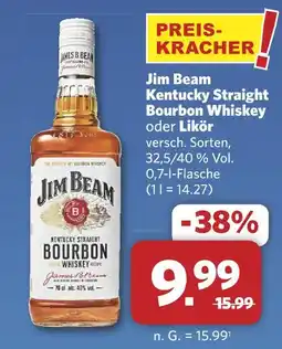 Combi Jim beam kentucky straight bourbon whiskey Angebot