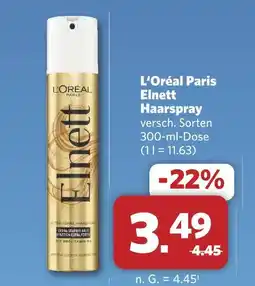 Combi L'oréal paris elnett haarspray Angebot