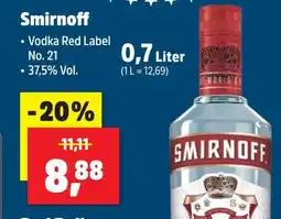 Thomas Philipps Smirnoff vodka red label no. 21 Angebot