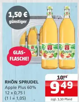 Getränke Quelle Rhön sprudel apple plus 60% Angebot