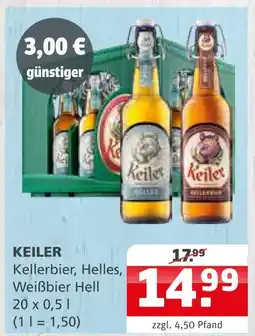 Getränke Quelle Keiler kellerbier, helles, weißbier hell Angebot