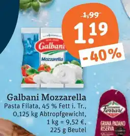 tegut Galbani mozzarella Angebot