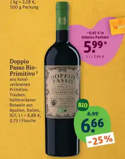tegut Doppio passo bio-primitivo Angebot