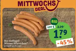 tegut Bio-geflügel-wiener-würstchen Angebot