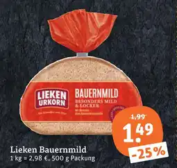 tegut Lieken urkorn bauernmild Angebot