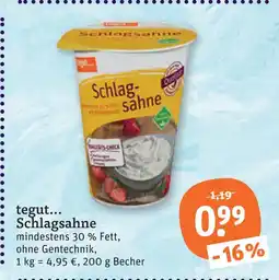 tegut Tegut... schlagsahne Angebot